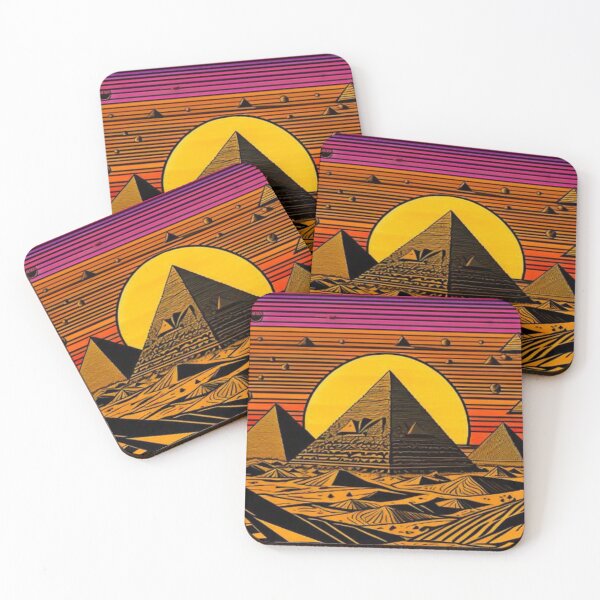 Item preview, Pyramids in the desert designed and sold by George Hutton Hunter.