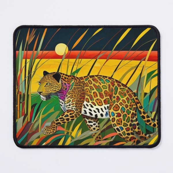 Item preview, Leopard prowling in the grass designed and sold by George Hutton Hunter.