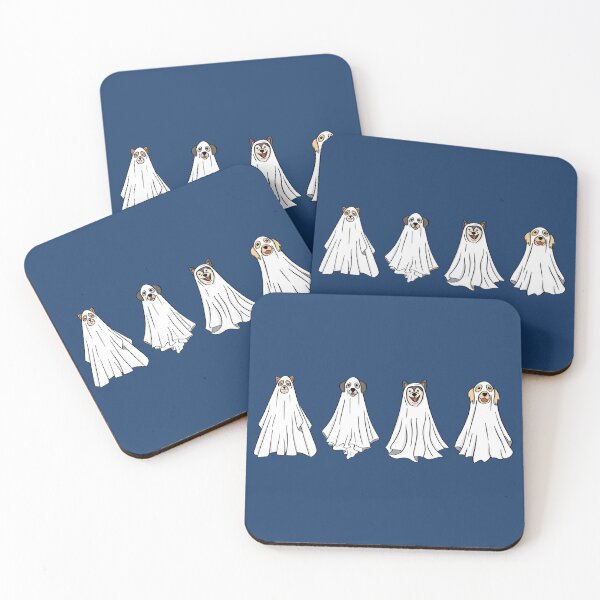 Item preview, Cute Ghost Dogs Halloween Party designed and sold by ArtByKattie.