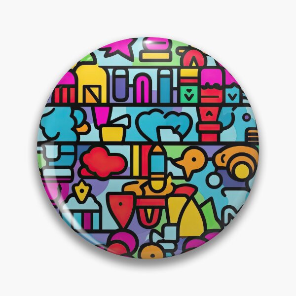 Item preview,  Diverse Shapes and Colors Pattern Second Edition designed and sold by Ideationing.