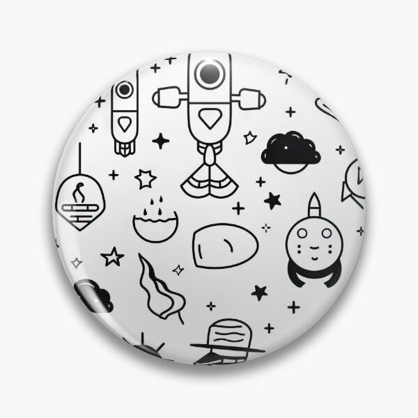 Item preview, Monochromatic Shapes and Forms Pattern designed and sold by Ideationing.