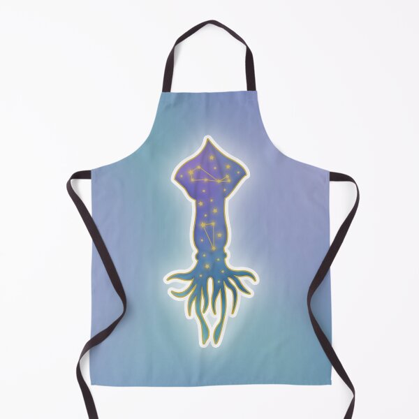 Item preview, Squid Star Constellation Watercolor with Backround designed and sold by Saltycurrent1.