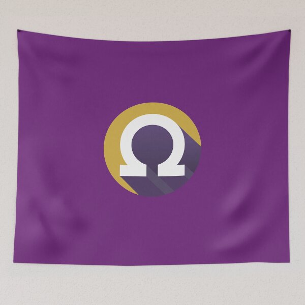 Item preview, Big Que Dawg Omega Royal Purple and Old Gold Circle designed and sold by 7-Hills.