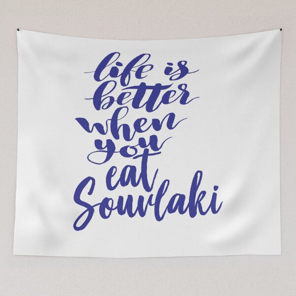 Item preview, Life Is Better When You Eat Souvlaki Growing Up Greek Greece designed and sold by ProjectX23.