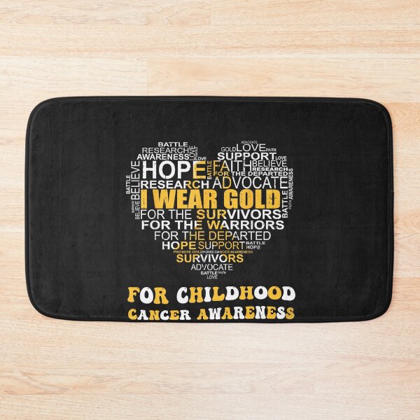 Item preview, I Wear Gold For Childhood Cancer Awareness Warriors designed and sold by Pitchou07.