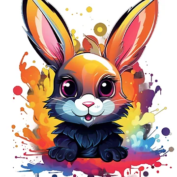 Artwork thumbnail, Cheeky Rabbit Splash by RestingLioness