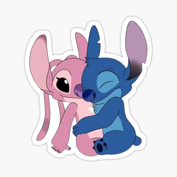 Disney Lilo and Stitch Angel Heart Kisses2 Sticker by Leesed Judy - Pixels