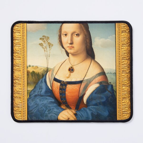 Item preview, Florence, Italy - Portrait of Maddalena Doni, 1506, by Raffaello Sanzio. Raphael - Renaissance painting masterpiece designed and sold by Paolo Modena Photography - Fine Italian Art.