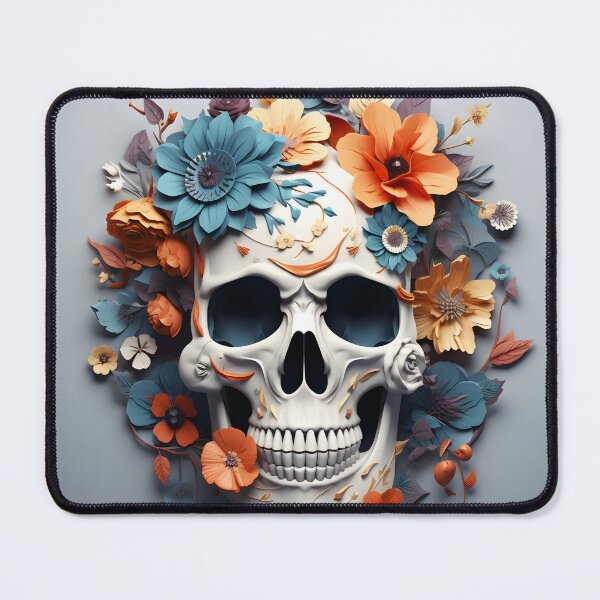 Item preview, 3D skull blooming flowers  designed and sold by Sunakokookkook.