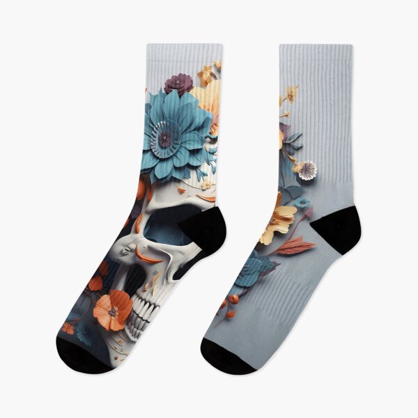 Item preview, 3D skull blooming flowers  designed and sold by Sunakokookkook.