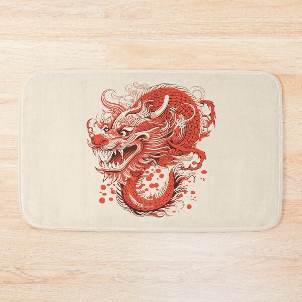 Item preview, Traditional Chinese Red Dragon - Chinese Dragon Head, Gift for Dragon Lover designed and sold by AITeeGenius.
