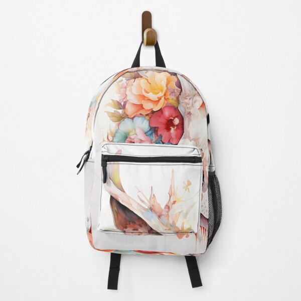 Item preview, Rabbit skull blooming flowers watercolor  designed and sold by Sunakokookkook.