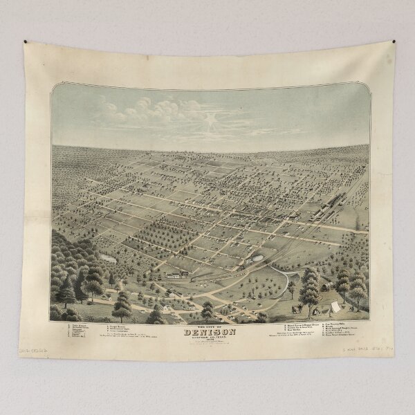 Item preview, Denison, Texas (1876) designed and sold by allhistory.