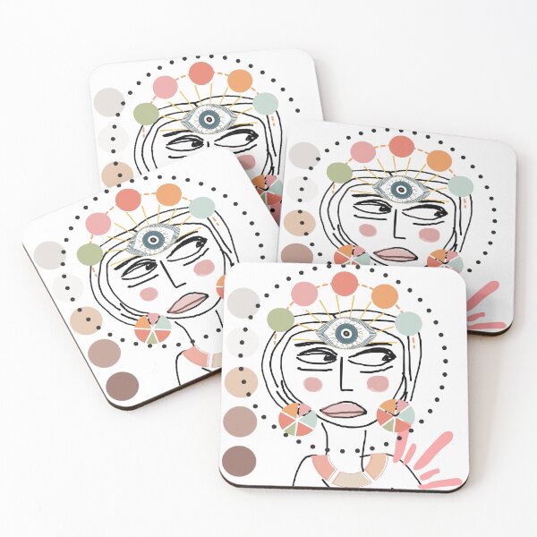 Item preview, Drawing of a girl with third eye designed and sold by DLGstudio.