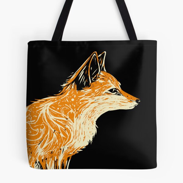 Item preview, linocut fox designed and sold by kharma zero.