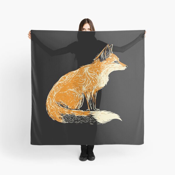 Item preview, linocut fox designed and sold by kharma zero.