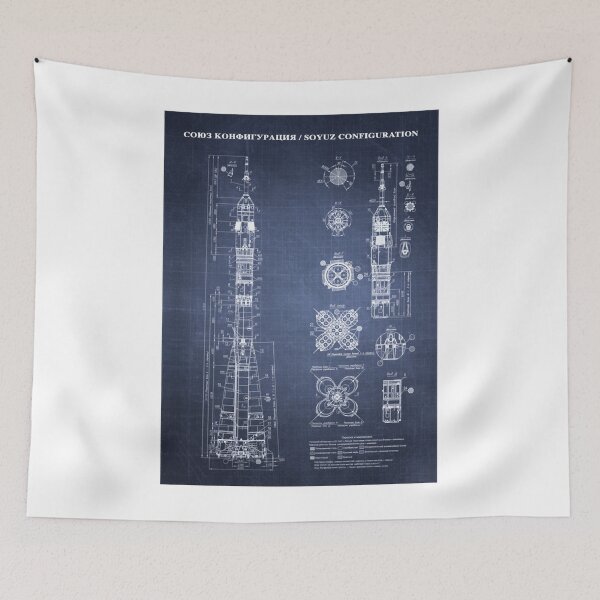 Item preview, Plano Soyuz en alta resolución (azul oscuro) designed and sold by samyr-amotta.