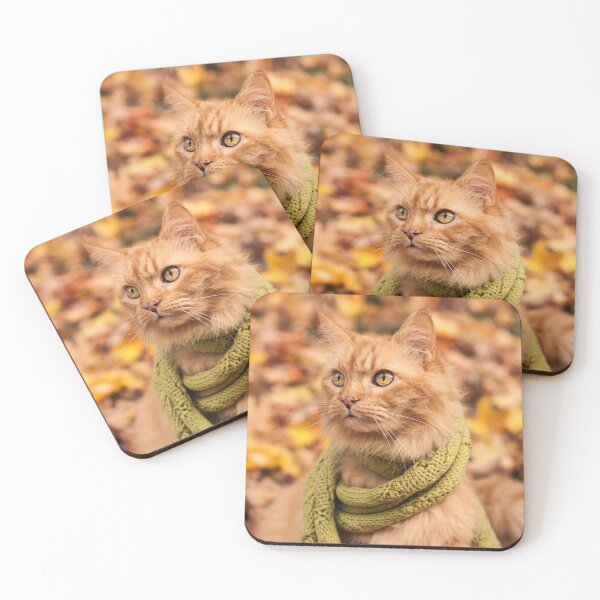 Item preview, Puddy Cat in a Scarf designed and sold by KilkennyCat Art.