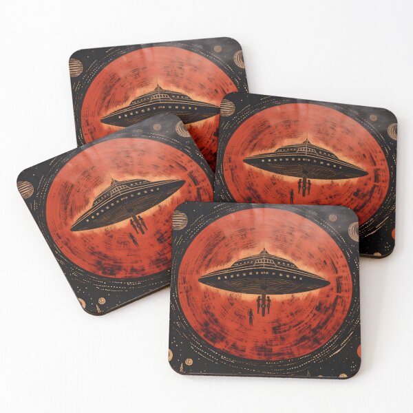 Item preview, Alien Flying Saucer Mural designed and sold by Je-we.