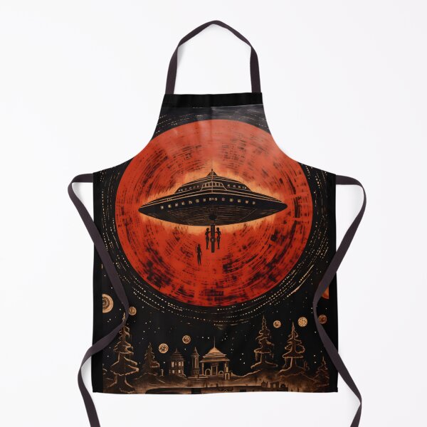 Item preview, Alien Flying Saucer Mural designed and sold by Je-we.