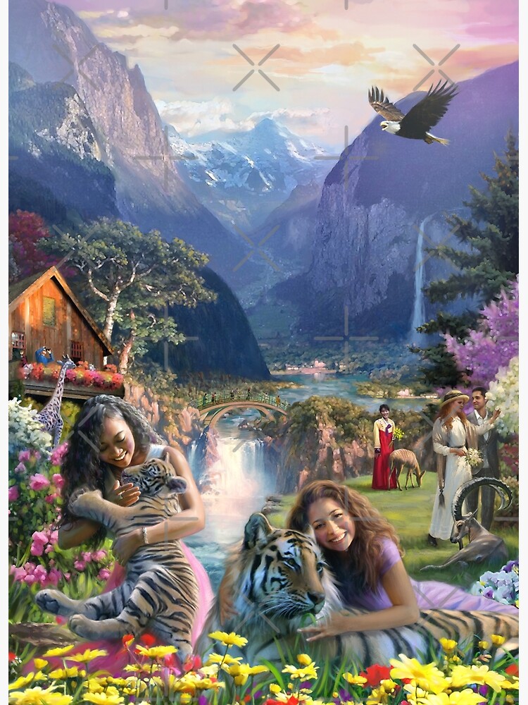 Thumbnail 3 of 3, Canvas Print, Paradise in Sunset designed and sold by Esalazar.