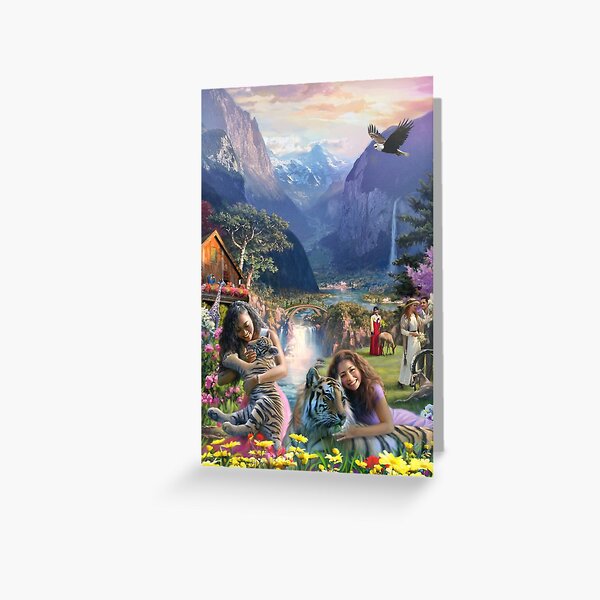 Paradise in Sunset Greeting Card