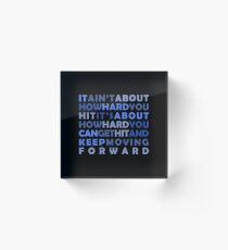 Keep Moving Forward Acrylic Block