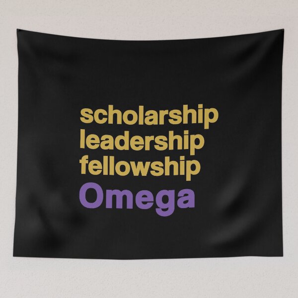 Item preview, Big Omega Que Dawg Royal Purple and Old Gold Scholarship designed and sold by 7-Hills.