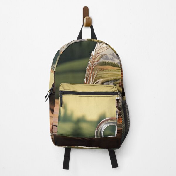 Item preview, vintage decorative landscape bottle print designed and sold by dcrc.