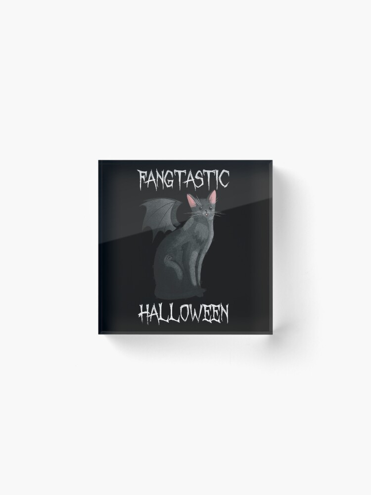 Thumbnail 2 of 5, Acrylic Block, Fangtastic Halloween designed and sold by FelineEmporium.