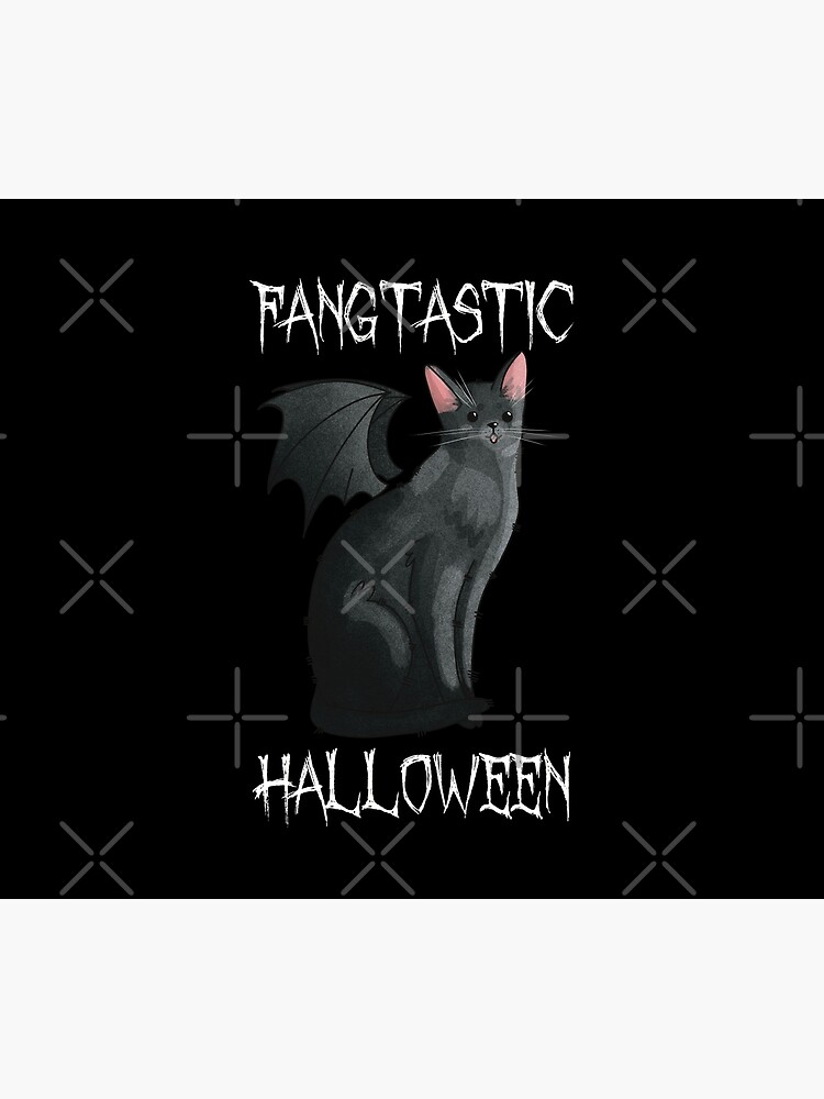 Thumbnail 6 of 6, Comforter, Fangtastic Halloween designed and sold by FelineEmporium.
