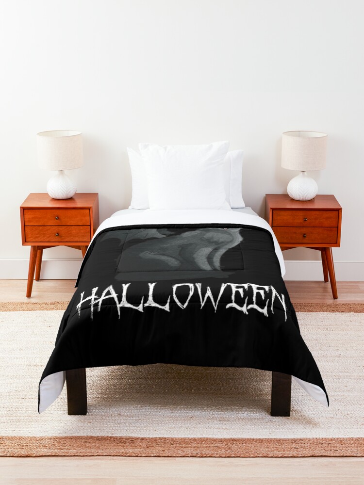 Thumbnail 3 of 6, Comforter, Fangtastic Halloween designed and sold by FelineEmporium.
