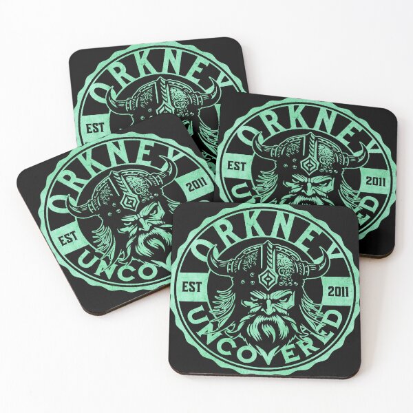 Item preview, Vikingo descubierto en las Orcadas - verde - Historia del turismo de viajes en las Orcadas designed and sold by OrkneyUncovered.