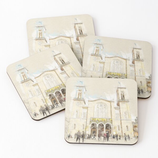 Item preview, ATHENS, GREECE sketch main christian orthodox Metropolitan Cathedral of whole Greece in Athens designed and sold by elgreko.