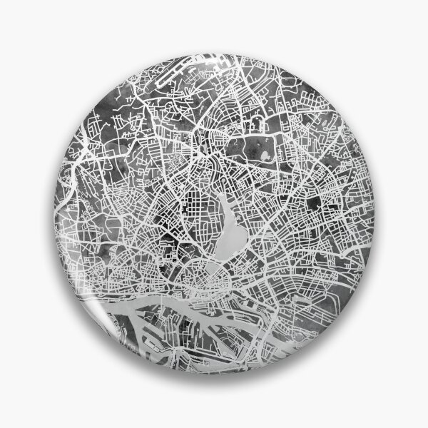 Item preview, Hamburg Germany City Map designed and sold by ArtPrints.