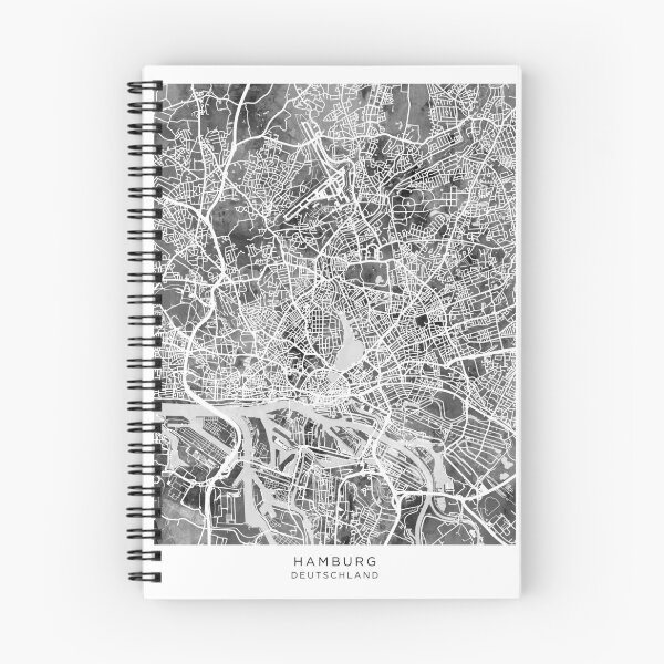Item preview, Hamburg Germany City Map designed and sold by ArtPrints.