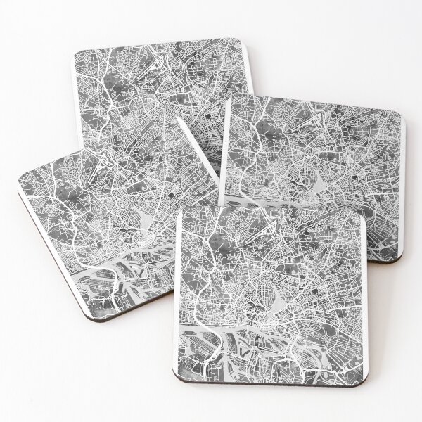 Item preview, Hamburg Germany City Map designed and sold by ArtPrints.