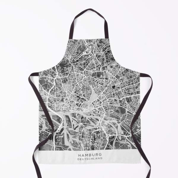 Item preview, Hamburg Germany City Map designed and sold by ArtPrints.