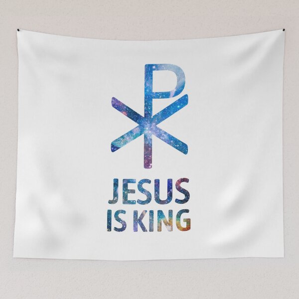 Item preview, Jesus is King. Space Galaxy Chi Rho Phone Case designed and sold by PMCreative.