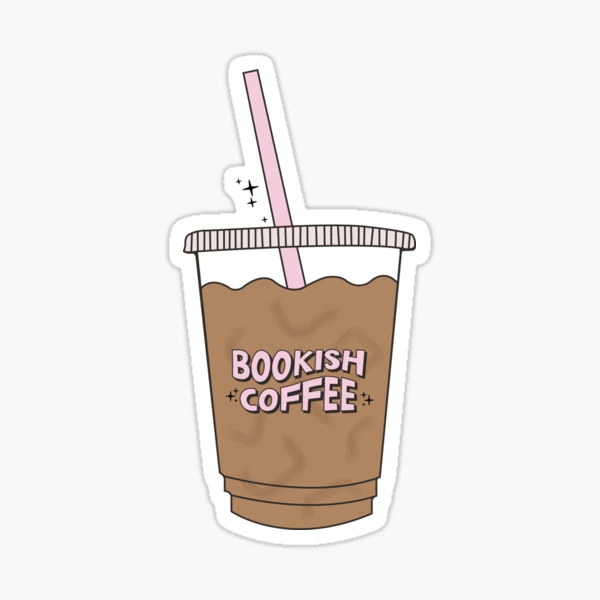 Bookish Coffee / Bookish Aesthetic Pastel Pink Coffee Lover Iced