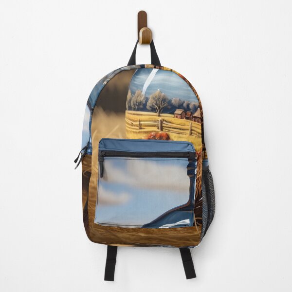 Item preview, vintage decorative landscape bottle print designed and sold by dcrc.