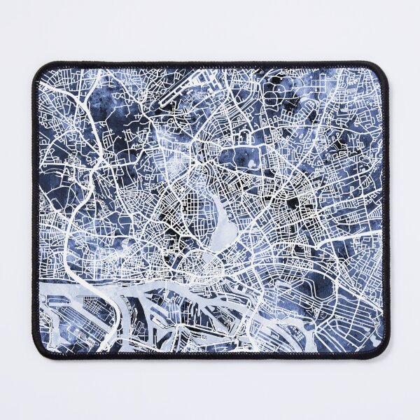 Item preview, Hamburg Germany City Map designed and sold by ArtPrints.