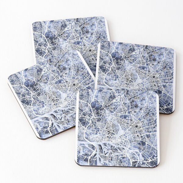 Item preview, Hamburg Germany City Map designed and sold by ArtPrints.