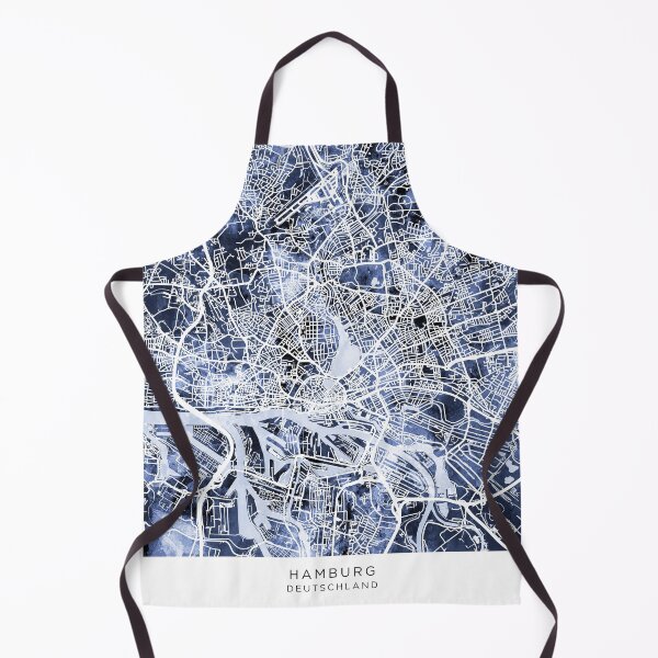 Item preview, Hamburg Germany City Map designed and sold by ArtPrints.