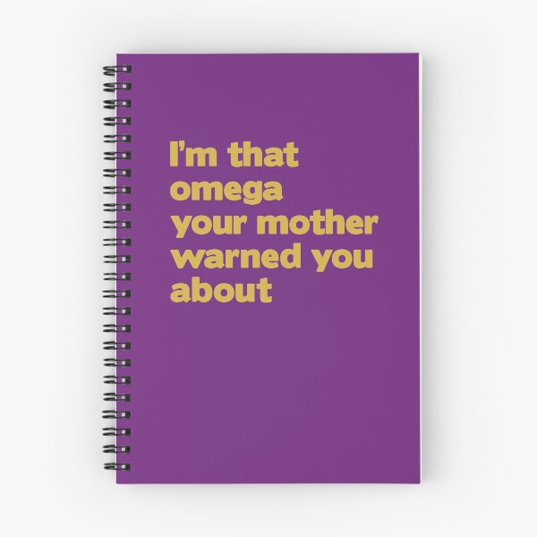 Item preview, Big Omega Que Dawg Royal Purple and Old Gold Warning designed and sold by 7-Hills.