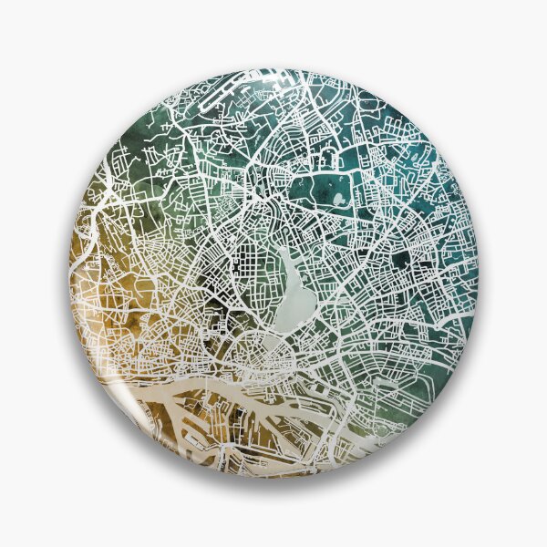 Item preview, Hamburg Germany City Map designed and sold by ArtPrints.