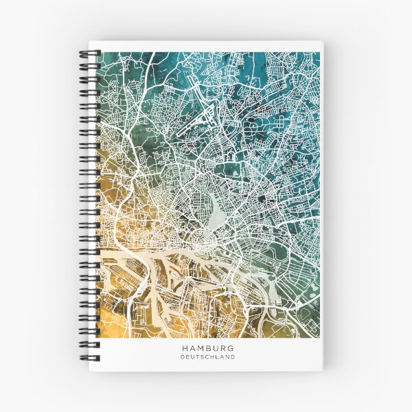 Item preview, Hamburg Germany City Map designed and sold by ArtPrints.