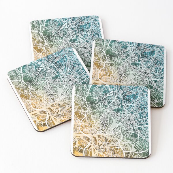 Item preview, Hamburg Germany City Map designed and sold by ArtPrints.