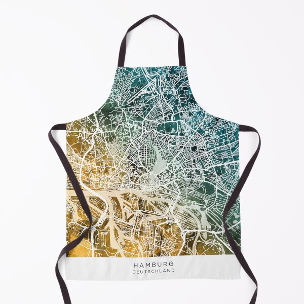 Item preview, Hamburg Germany City Map designed and sold by ArtPrints.