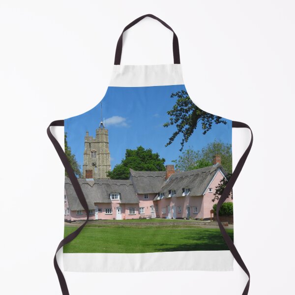 Item preview, St Mary's Church & Thatched Cottages, Cavendish designed and sold by wiggyofipswich.